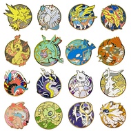 Pokemon Mythical Beast Brooch Collection pokemon Mythical Beast Series Badge pokemon Glitter Exquisi