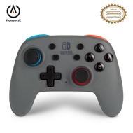 PowerA Nano Enhanced Wireless Controller for Nintendo Switch, Switch OLED, Switch Lite - Grey-Neon (Officially Licensed)