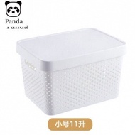 panda Large Capacity Plastic Laundry Basket with Cover Toy Storage Basket P1TJ SXE7 ST5O