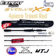 2024 EXPERT GRAPHITE EVOLVE X4 TRAVEL ROD 4 PIECE BAITCASTING ROD FISHING ROD