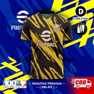 Efootball BW Warrior 2023 Jersey T-Shirt Yellow Black Free Nickname