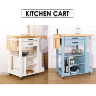 BEEP SKY BLUE KITCHEN CART/KITCHEN TROLLEY/Rolling Kitchen Cart/ Trolley Cart/ Storage Cart/ Trolley