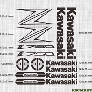 For Kawasaki Z750 Sticker Motorcycle Stickers Z750 logo Helmet Tank Emblem Decals