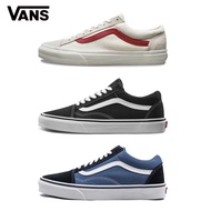Vans Old Skool kasut rendah atasan wanita klasik hitam, merah dan biru kasut wanita lelaki