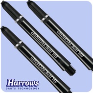 HARROWS DART SHAFT SUPERGRIP LOCKED -  BLACK SILVER