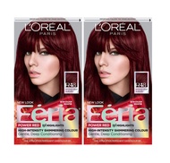 Feria Multi-Faceted Shimmering Permanent Hair Color, R48 Intense Deep Auburn, Hair Dye Kit, Pack of 
