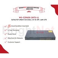 [READY STOCK] Used Cisco WS-C2960X-24TS-LL Catalyst 2960-X 24 GigE, 2 x 1G SFP, LAN Lite