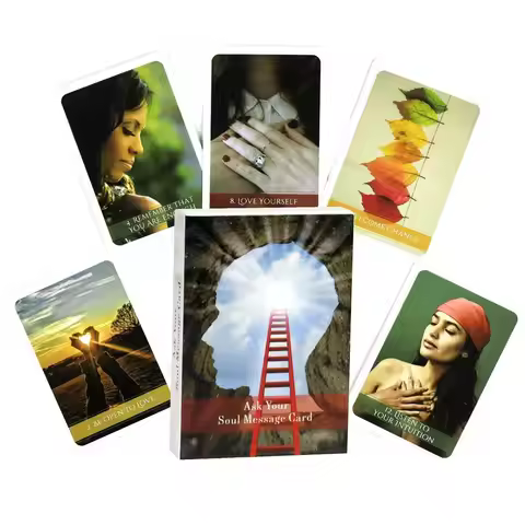 10.4*7.3cm 48 Pcs Cards Ask Your Soul Message Cards Oracle Deck Messages From Universe | Higher-self