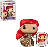 Princess Funko POP Vinyl Figure | Ariel (Gold) with Pin