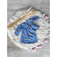 Kurung Ciara (Parrot Blue)
