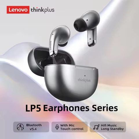 2026 New Lenovo Lenovo LP5 Bluetooth Headset In-Ear Long Battery Life Sports Noise Reduction E-Sport