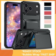 Shockproof Phone Case with Card Holder, 1 Count Phone Protective Cover, Phone Accessory Compatible w