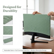 (COD) 19-37 inch Monitor Screen Dustproof Sleeve Fabric Cover for Home Office and Study Rooms
