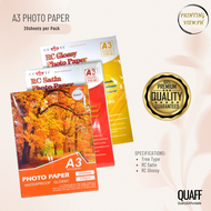 (PRINTING VIEW) A3 Size Photo Paper CUYI & QUAFF || RC Satin , RC High Glossy , Tree Type Glossy Ink