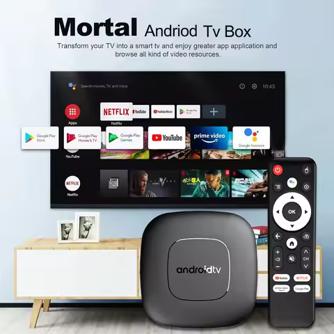 Mortal T1 Smart TV Box Home Theater Android 13 Allwinner H313 Quad Core 5G WIFI 2G16G Bluetooth 5.2 