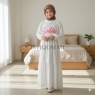 Gamis anak barbie 3-12 tahun // gamis anak bahan cringkle // gamis anak bahan premium