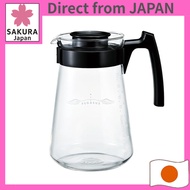 HARIO Pegasus Server 1000, microwave-safe, 1000ml, suitable for 2 to 8 cups, black, made in Japan, P