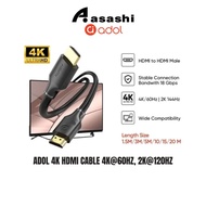 ADOL 4K HDMI Cable 4K@60Hz, 2K@120Hz, Gold-Plated, PVC (ASUS LICENSE)