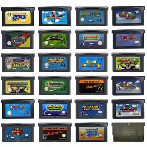 GBA Game Cartridge 32 Bit Video Game Console Card Mario Series Super Mario Advance Super Mario Bros 