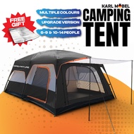 Waterproof camping tent Outdoor family large 5 8 12 person 2 rooms Double layers