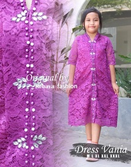 Dress Catlin Brukat Floy Payet Busui Dress Natal Pesta Tahun Baru Imlek Remaja Tangan Pendek Jumbo