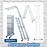 DEFECTIVE M47 16 STEP MULTIPURPOSE ALUMINIUM LADDER (Tangga Aluminium)