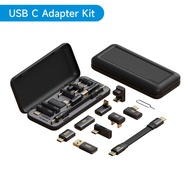 Hagibis สาย USB4มัลติฟังก์ชั่น USB C ฟองน้ำขัดถู USB Type C อะแดปเตอร์มุมขวา90องศาเคสใส่ของขาถอด SIM