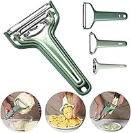 Trez Treamer 3 in 1 large vegetable peeler for kitchen,Quick Corn Peeler and Cabbage Peeler for Appl
