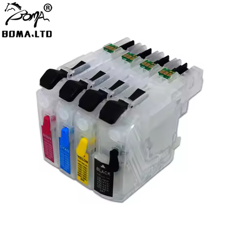 LC101 Refill Ink Cartridge With Auto Reset Chip For Brother MFC-J285DW J450DW J470DW J475DW J650 J87