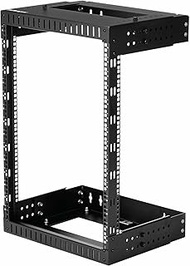 StarTech.com 15U 19" Wall Mount Network Rack - Adjustable Depth 12-20" 2 Post Open Frame Server Room