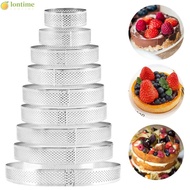 LONTIME Tartlet Molds Decorating Tool Bakeware Perforated Circle Mould