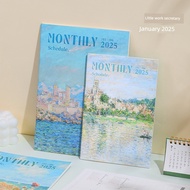 planner 2026 planner book 2026 2026 Oil Painting Series Small Secretary Calendar Notepad Annual Cale