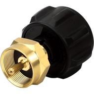 Propane Gas Adapter Qcc1/1 Type Interface 9.07kg Propane Tank to 453g Disposable Gas Cylinder Copper