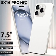 promo trade in hp SX16 PRO 7.5inch 5G Handphone 6800mAh RAM 16GB+1TB HD Kamera Baterai Dual SIM Smar