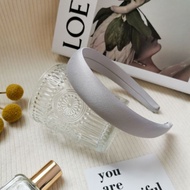 Shine Silk Hairband Sponge Satin Wide Headband Korean Style Retro Women Hair Accessory Cekak Rambut
