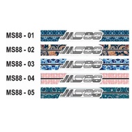 MS 88 STICKER HELMET PELEKAT (STICKER HELMET CUSTOM MS 88) WATERPROOF PROTECT