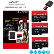 Extreme Pro Flash 128GB Card Micro SD Card SDXC UHS-I 1TB 512GB 256GB 64GB U3 V30 TF Card Memory Car