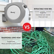 REMAX 10/20M Automatic Retractable Garden Hose Reel 1/2" Auto Rewind Wall Mount WaterPipe38NW100/NW3