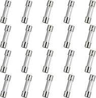 HUAREW T3AL250V 20pcs 5x20mm Slow Glass Fuse 3A 250V 0.2 x 0.78 Inch Delay Fuses