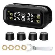 SEACOT Solar TPMS Tire Pressure Monitoring System - Professional Edition (0-87 PSI), 4 Sensors, Sola