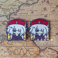 Girls Frontline AK74M Woven Mark Velcro Morale Badge Two-Dimensional Game Fan Badge Backpack Sticker