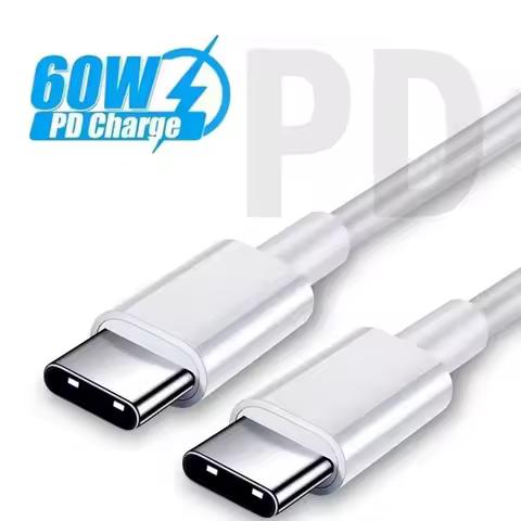PD 60W USB C to USB Type C Cable Fast Charge Data Cable Type C To Type C Cable For Macbook IPad IPho