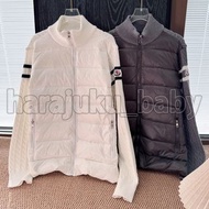 Moncler 針織拼接袖徽標立領輕薄羽絨服外套  秋冬季 羽絨外套 Puffer Down Jacket 羽絨褸 防水 防風 外褸 風褸 Parka 滑雪褸 Snow Board Ski Jacke
