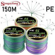 Sougayilang 4X/8X/12X Strands Fishing Line Braided Line Super Strong Tail Memancing for Bass