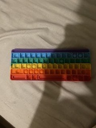 Rainbow Keyboard Pop It Fidget Toy