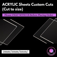 [SG SELLER] Acrylic Sheet  | Perspex Sheet | Clear Acrylic Sheets