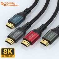 CableCreation 8K HDMI 2.1 Kabel HDMI Bersertifikat untuk Xiaomi Mi Box LG TV PS5 HUB 4K 120Hz 48Gbps EARC Dolby Vision HD Kabel Video