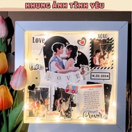 3d love photo frames, DIY Handmade photo frames, anniversary and birthday gifts.