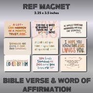 MAGNET REF | BIBLE VERSE | WORD OF AFFIRMATION | BESTSELLER | HIGH QUALITY PRINT Fridge Magnet