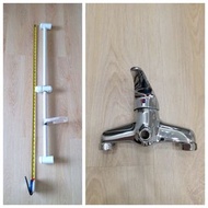 KS ( Kims ) 花灑柱 Shower rail bar with Soap dish & Kovic Bath mixer Tap